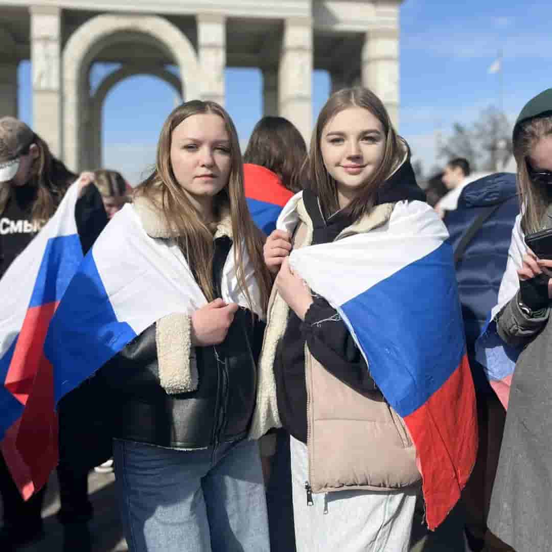 Студенты Университета Вернадского присоединились к масштабному флешмобу ко Дню воссоединения Крыма с Россией